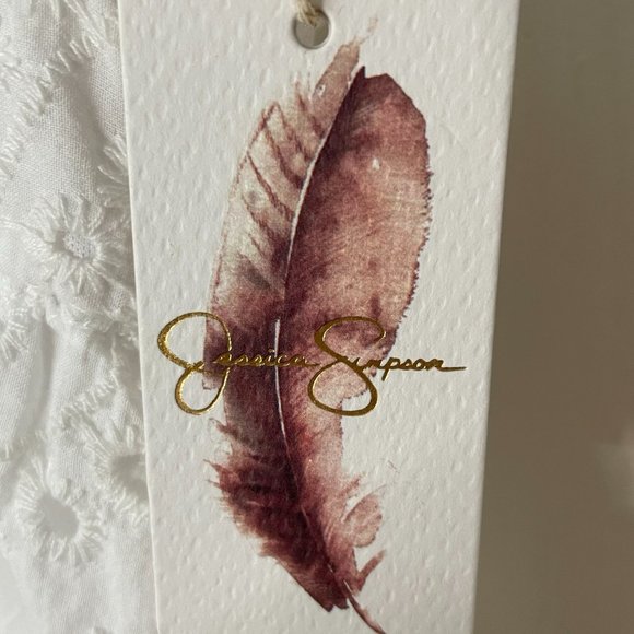 Jessica Simpson Summer White Eyelet Dress - Picture 3 of 4